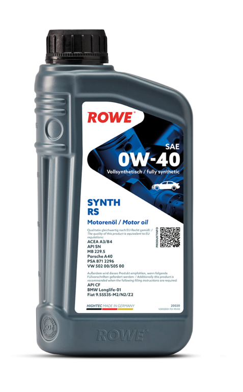 Motoröl ROWE HIGHTEC SYNTH RS SAE 0W-40 (div. Gebinde)