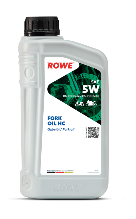 Gabelöl für Motorrad ROWE HIGHTEC FORK OIL HC SAE 5W (12x 1 Liter)