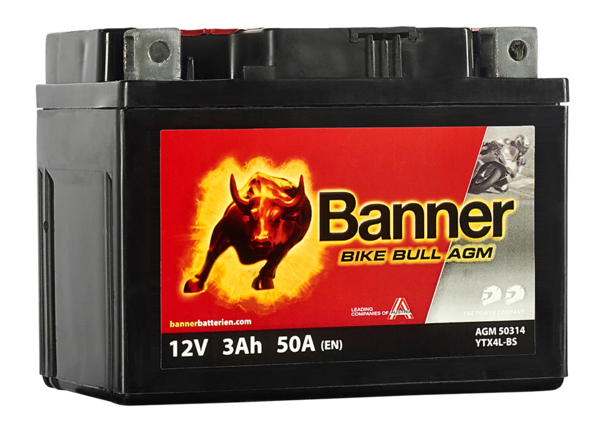 Motorrad Starter-Batterie Bike Bull AGM 503 14 YTX4L-BS