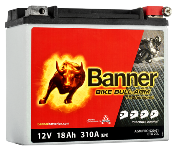 Motorrad Starter-Batterie Bike Bull AGM PRO 520 01 ETX 20L