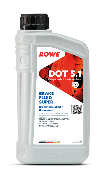 Bremsflüssigkeit ROWE HIGHTEC BRAKE FLUID SUPER DOT 5.1 (div. Gebinde)