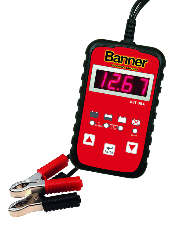 Banner Batterietester DBA
