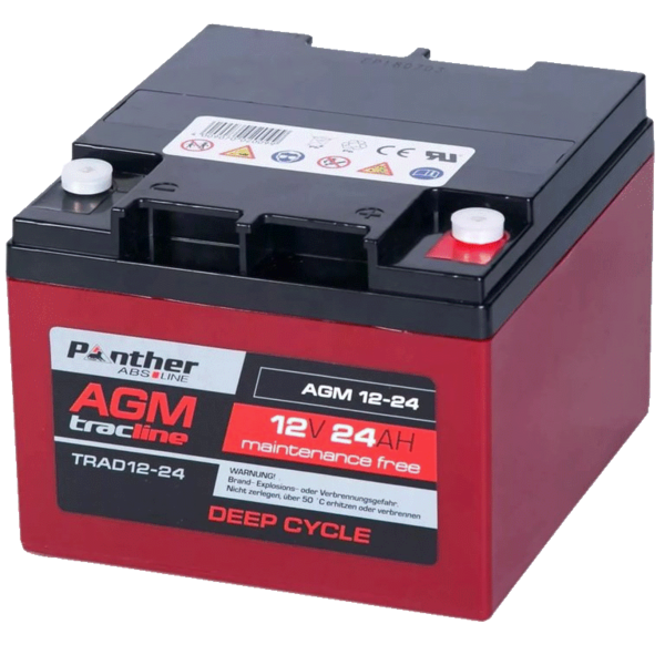 Panther Batterien tracline 12V 24Ah AGM Deep Cycle Traction