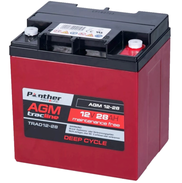 Panther Batterien tracline 12V 28Ah AGM Deep Cycle Traction