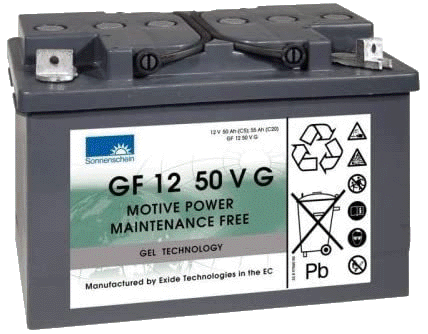 GEL Traktionsbatterie Sonnenschein GF 12 50 V G