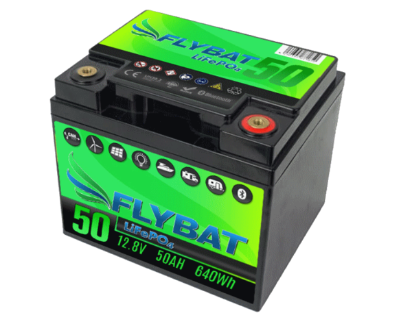 FLYBAT50 LiFePO4 12,8V 50Ah Bluetooth CanBus Lithiumbatterie
